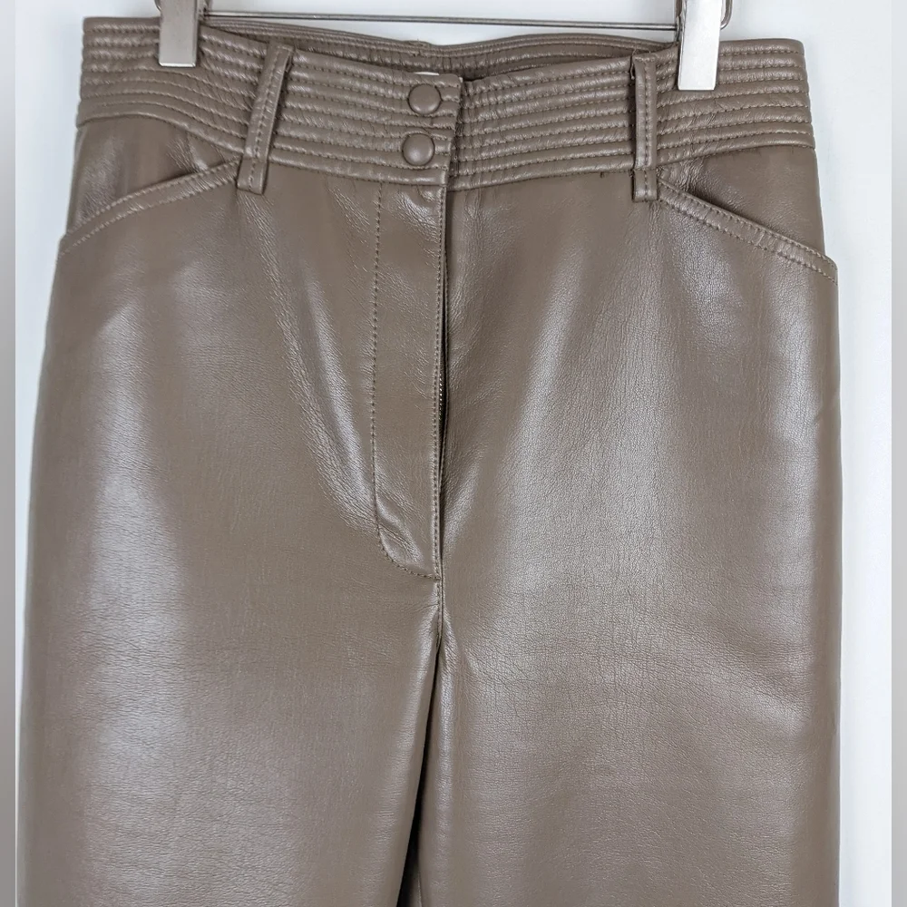 039 . Wilfred Funk Pant Faux Leather High Rise Size 6 - Picture 5 of 12